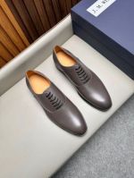 J.M.WESTON Grey calfskin Leather Shoes-J.M.WESTON Man Business Leather Shoes